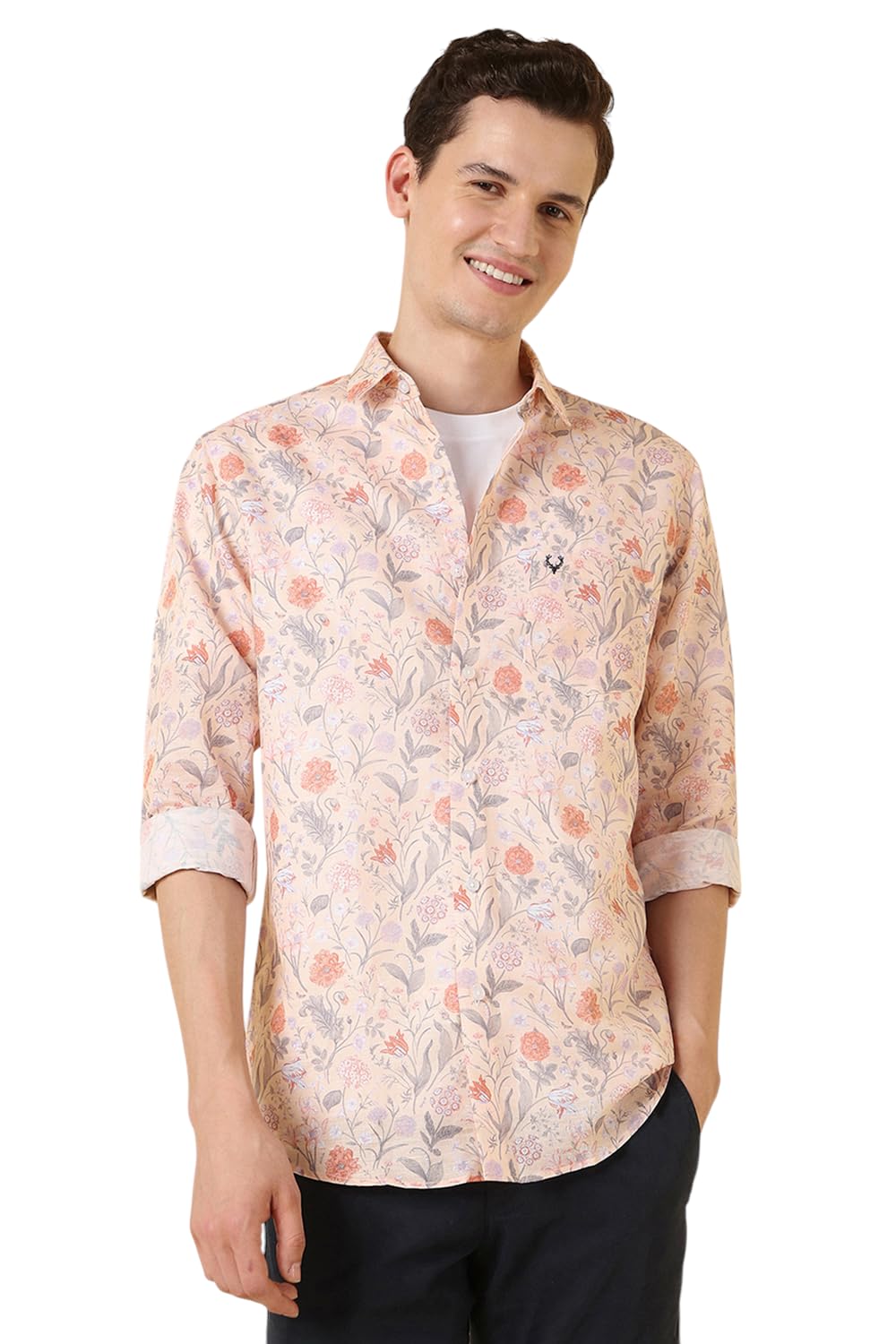 Allen Solly Men Slim Fit Printed Casual Full Sleeve Shirt