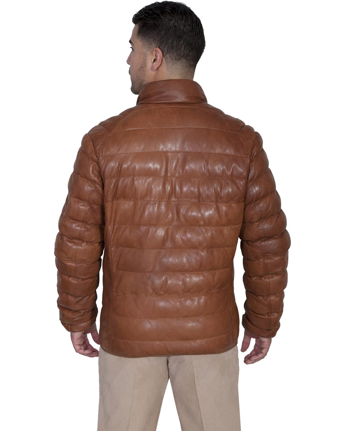 RIBBED LEATHER JACKET