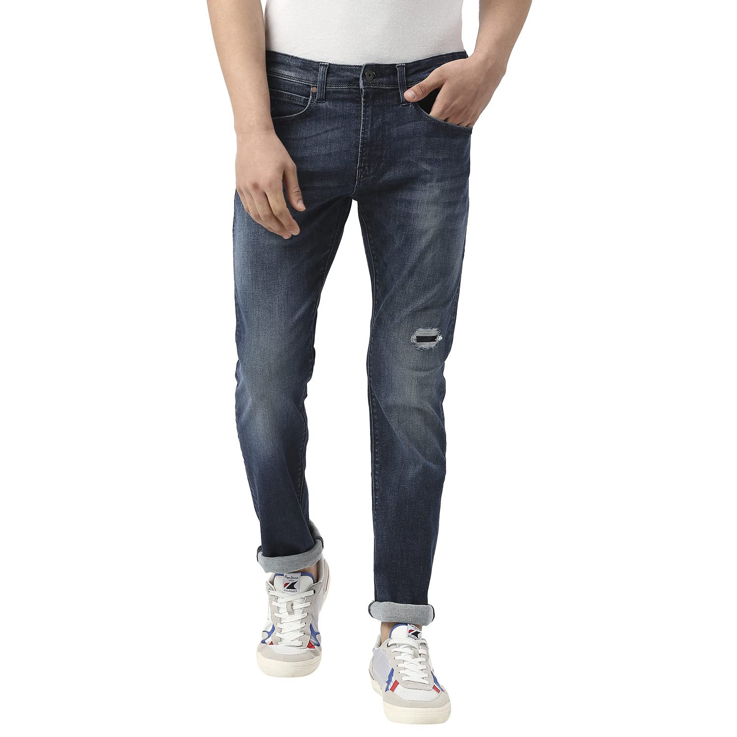 Pepe Jeans MenS Slim Jeans (Pm207285Q033_Dark Worn Blue