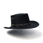 Western Express Faux Felt Gambler Cowboy Hat | Classic Cowboy & Cowgirl Hats for Kid's (US, Alpha, One Size, Black)