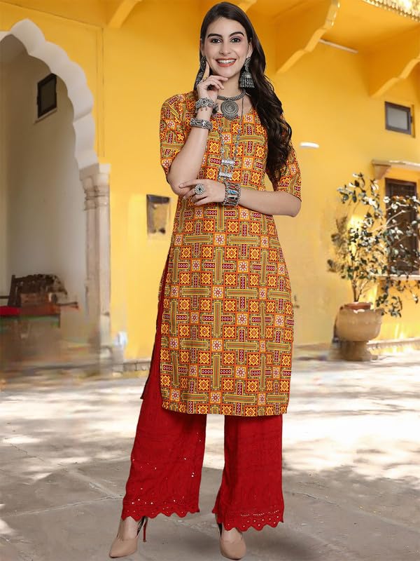Tee Projekt Crepe Digital Printed Kurti For WomenS Ll Effortless Elegance Kurti (Pack Of 6)