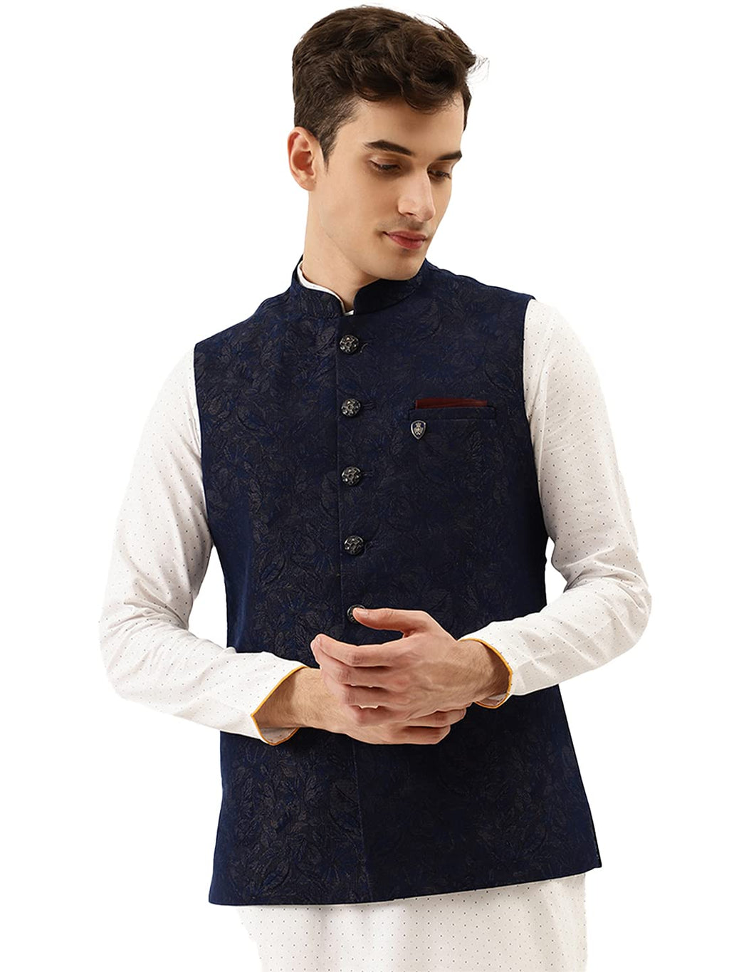 Manyavar MenS Other (Jacket_Blue_S)