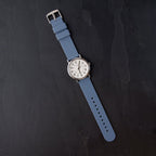 Archer Watch Straps - Silicone Quick Release Soft Rubber Replacement Watch Bands (Steel Blue, 24mm)