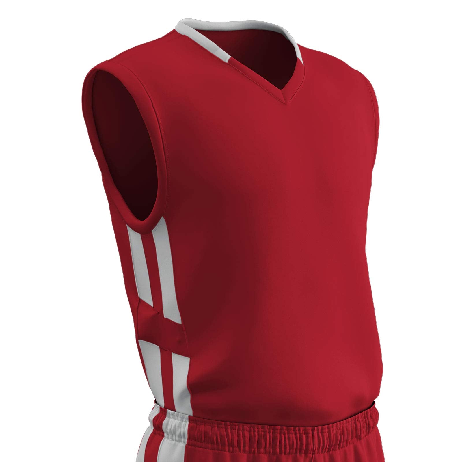 CHAMPRO Varies Muscle Basketball Jersey, Red, Medium