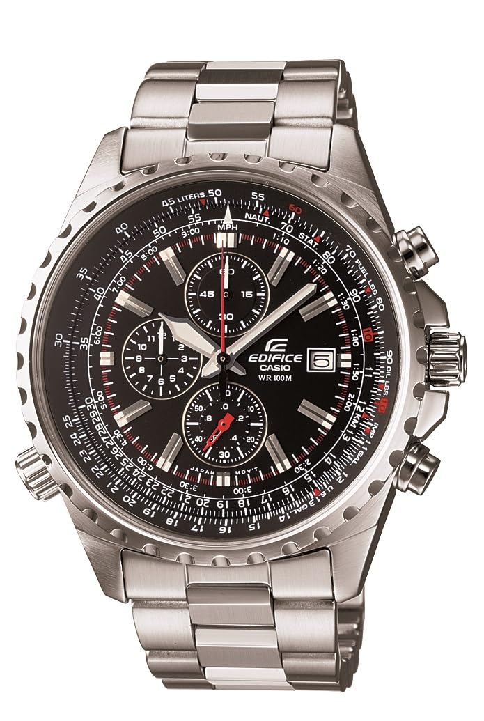 Casio Men's EF527D-1AV Edifice Stainless Steel Multi-Function Watch