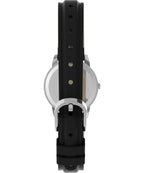 Timex Women's Easy Reader 25mm Watch - Silver-Tone Case White Dial with Black Leather Strap