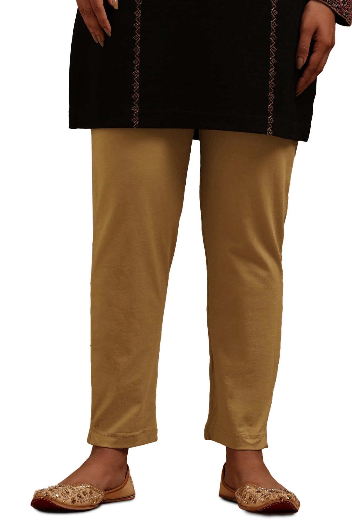Soch Women Cotton Blend Solid Pant
