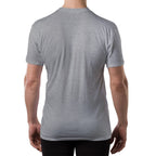 Sweatproof Undershirt for Men with Underarm Sweat Pads (Original Fit, Crew Neck) Heather Grey