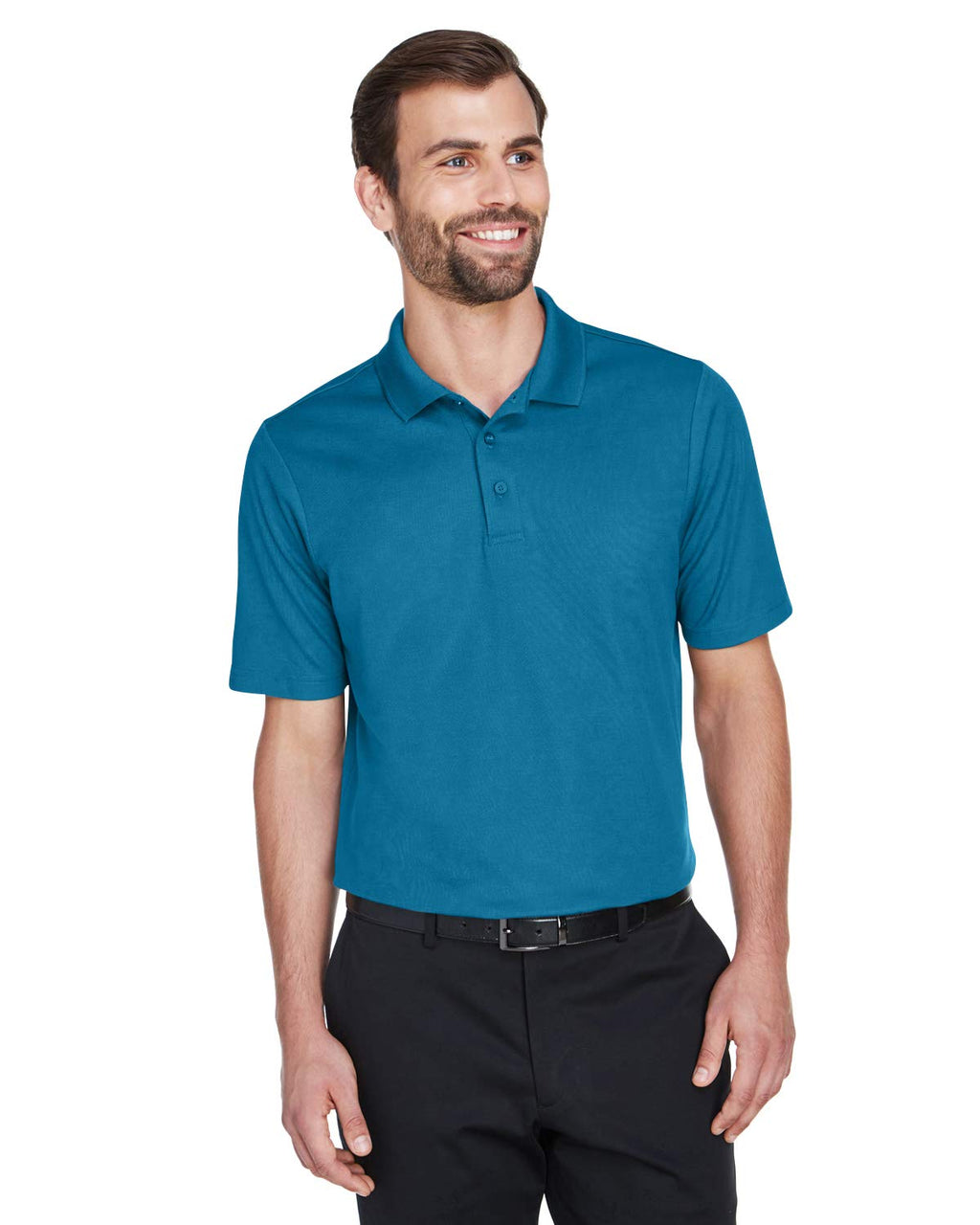 crownLux PerformanceMens Plaited Polo - gRAPHITE - 2XL(D0102H7NS8J)