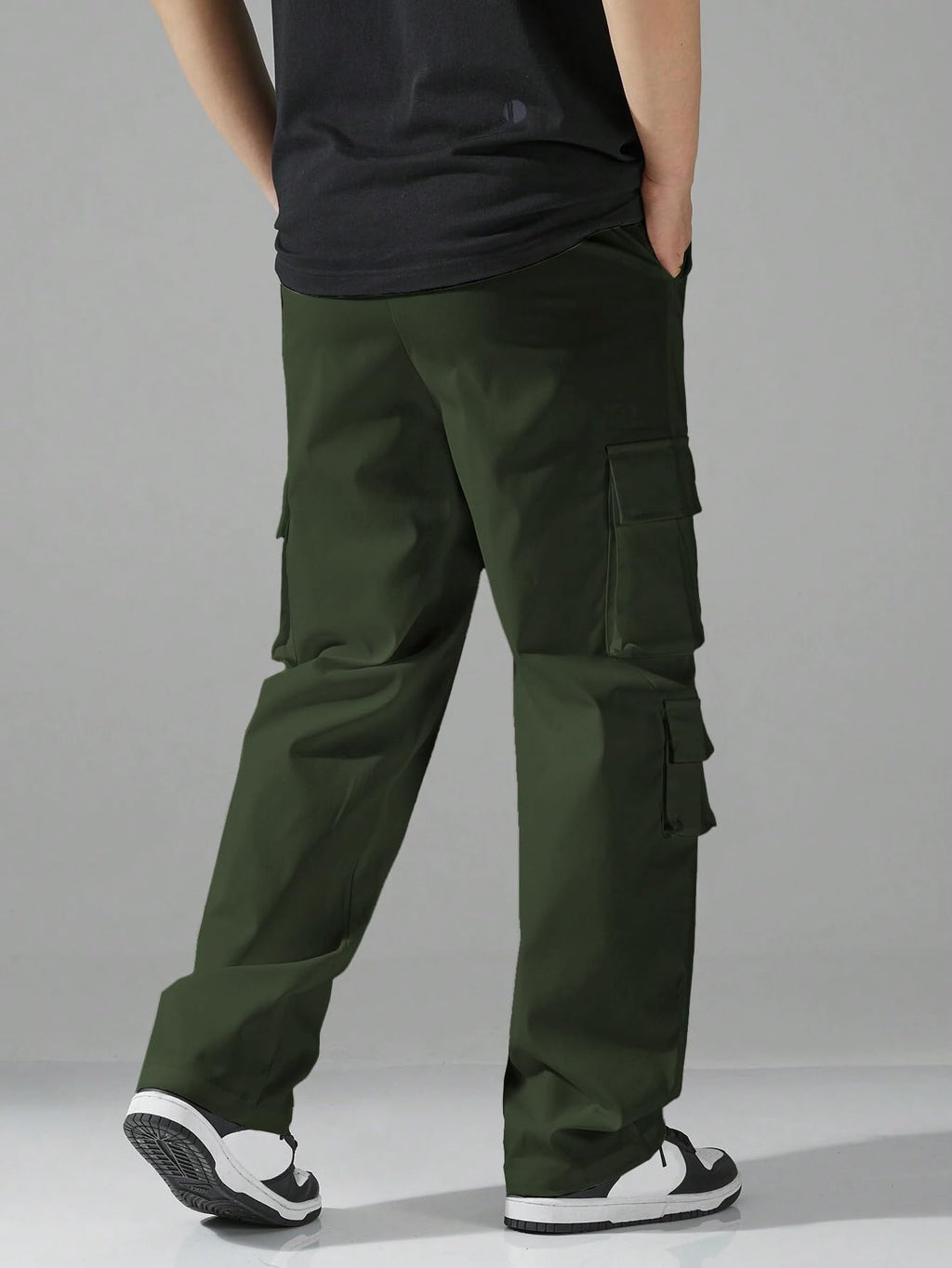 TAGAS Men Cargo Pants || Trousers Casual Pant || Cargo Pant || Pant || Track Pant for Man ||Men Cargo Pants Cotton||(MC-9) Green