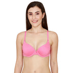 Rosaline by Zivame Womens Polyester Cotton Padded Wired Casual Medium Coverage Bra (RO1043FASHBPINK0036A_Pink_36A)