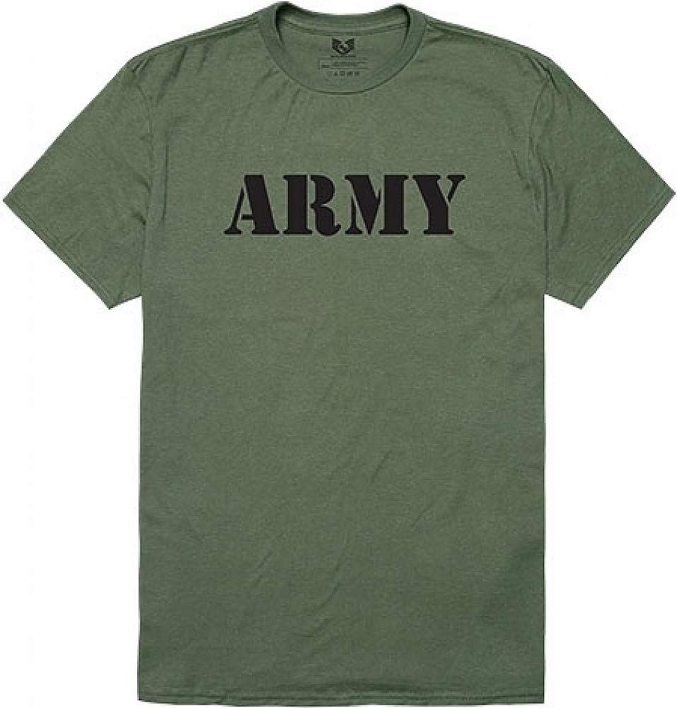 Relaxed Graphic T's, US Army, Olive, 2X