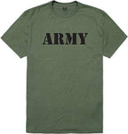Relaxed Graphic T's, US Army, Olive, 2X