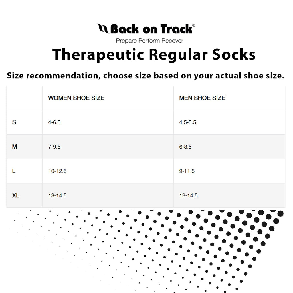 Back on Track Regular Socks 1510 with Welltex Technology, Black, Large