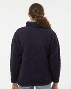 Ladies Epic Sherpa 14 Zip - OATMEAL HEATHER - S(D0102H7623X)