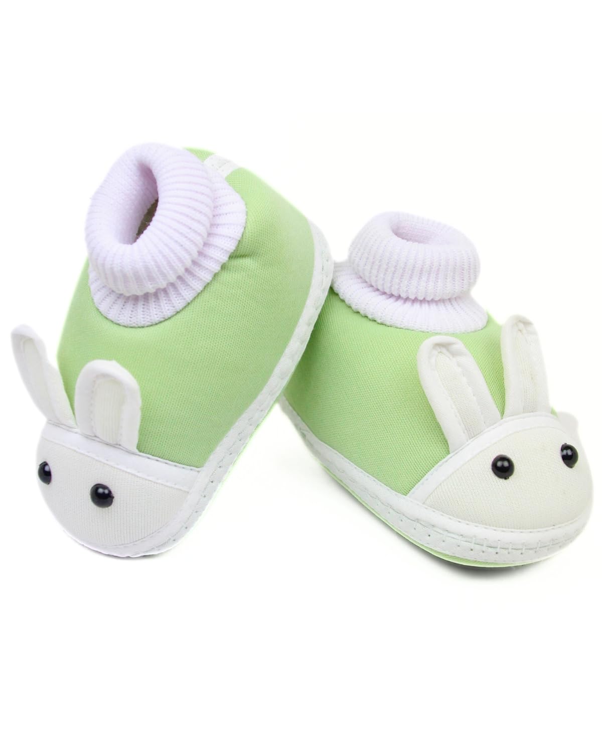 Neska Moda 0 To 6 Months Baby Boys & Baby Girls SlipOn Cotton Shoe/Booties (Green)Btb4982 0-6