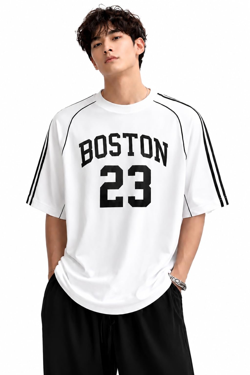 Netclick Printed MenS Polycotton Relax Fit Round Neck Half Sleeve TShirt For Casual & Gym Wear White