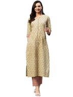 ANNI DESIGNER Womens Cotton Blend Straight Floral Printed Kurta and Pant (Padwil Green-SM_S_ Green_Small)