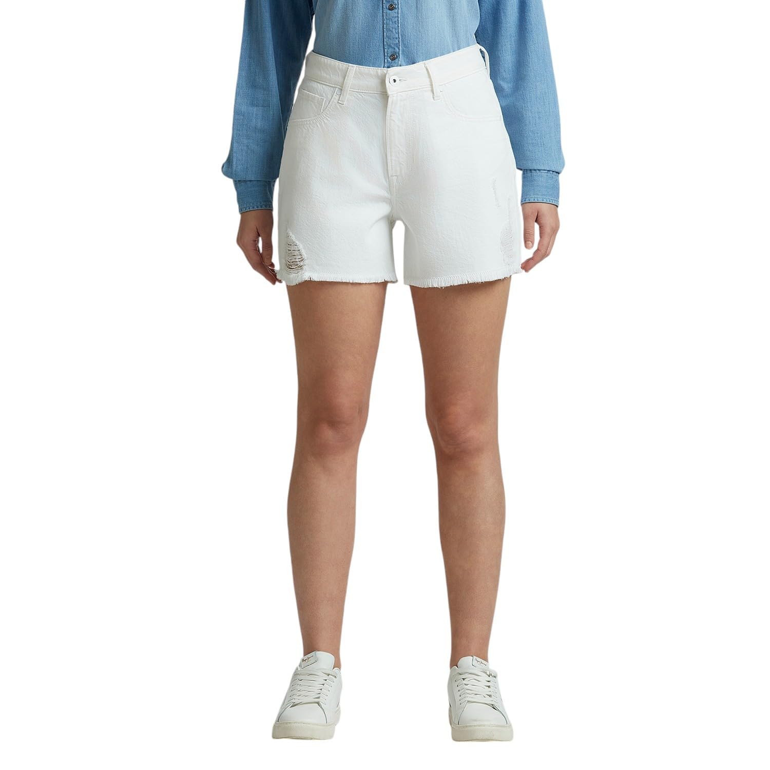 Pepe Jeans WomenS Hybrid Shorts (Pl801171P57_White