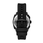 Fossil Men's Machine Chronograph Black Silicone Watch