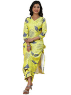 ANNI DESIGNER Womens Rayon Blend Straight Printed Kurta with Palazzo (ANAAR-Green_XXL_Green_XX-Large)