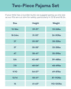 Little Sleepies Two-Piece Unisex Pajama Set, Bamboo Viscose PJs, Bananas, 4T