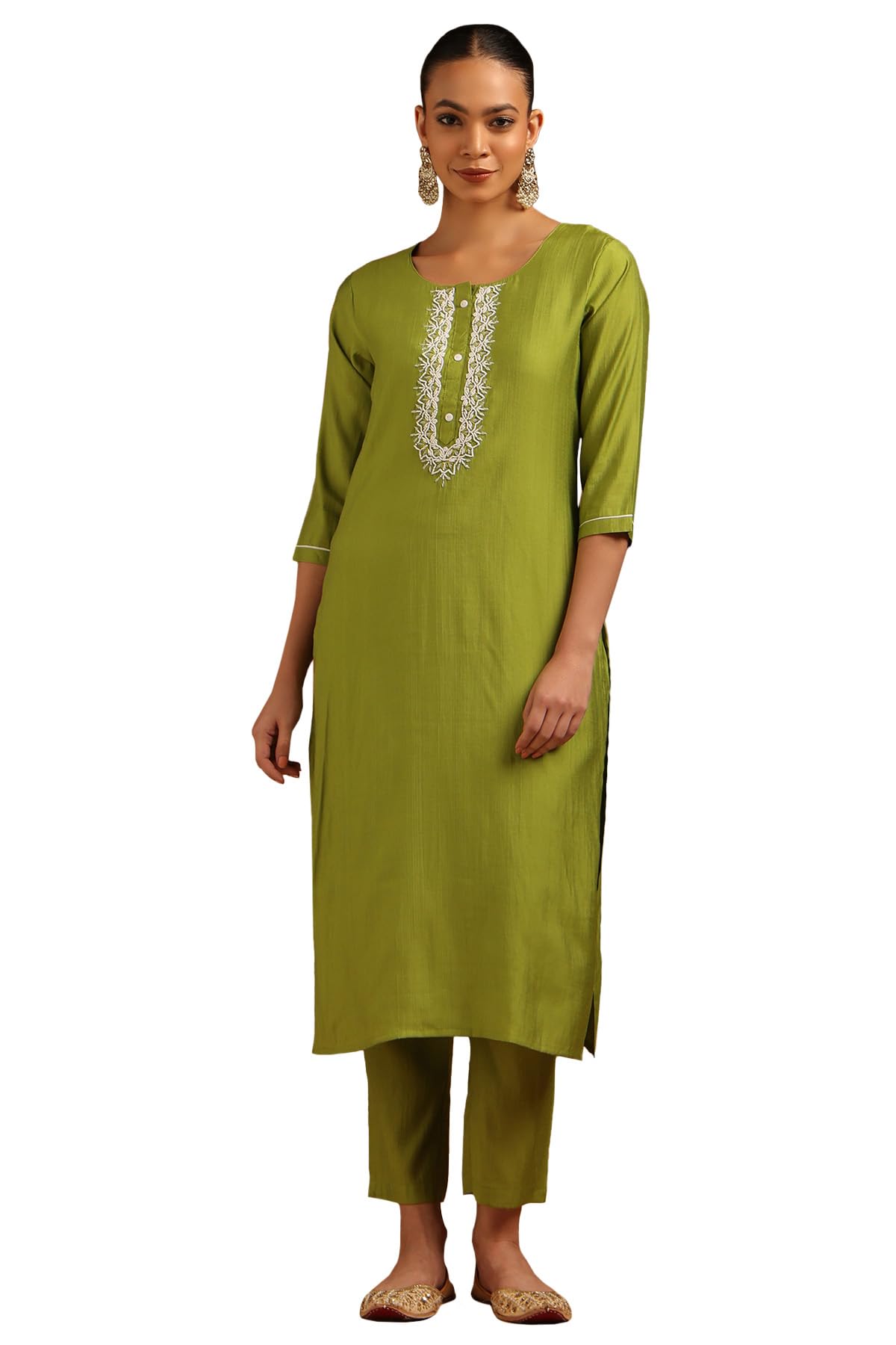 Soch Women Desert Storm Embroidered Kurta Set with Beads