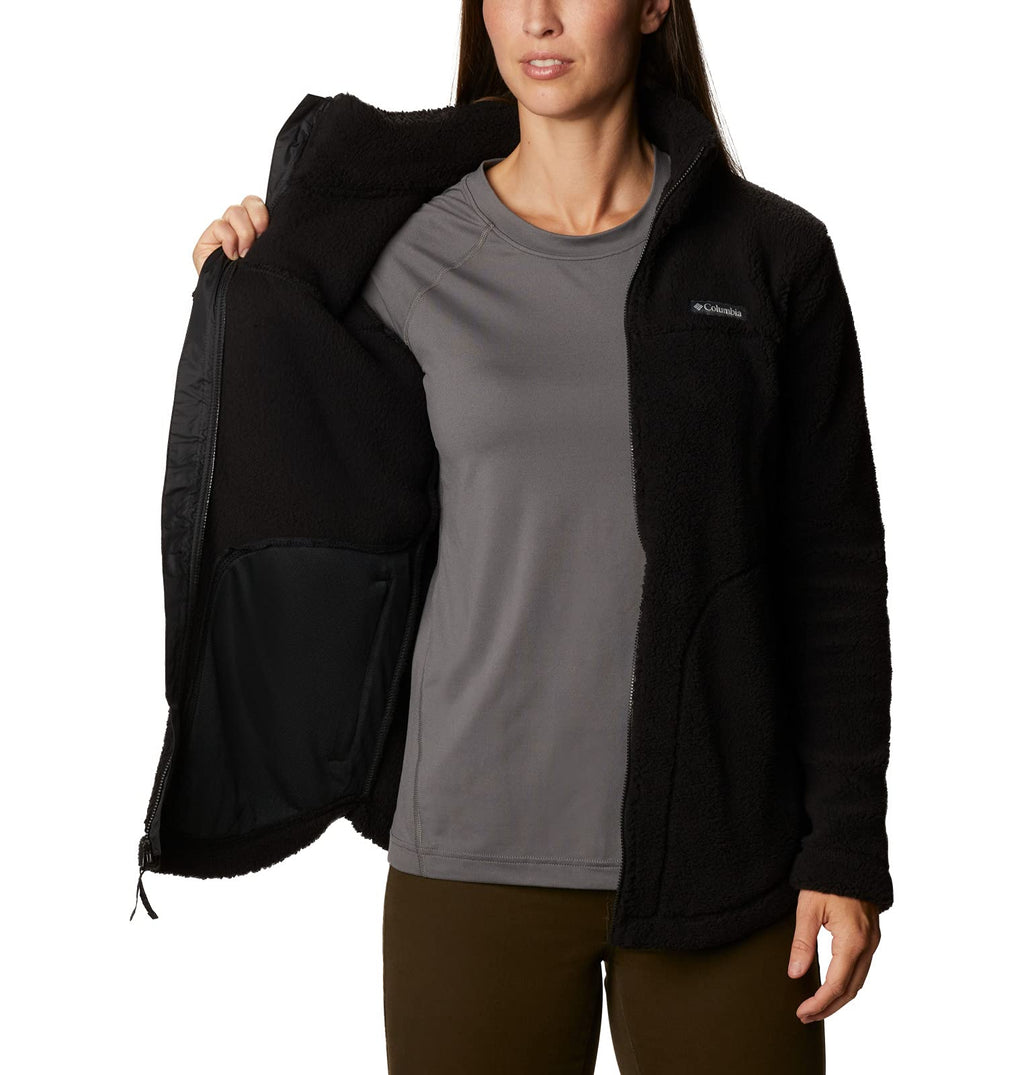 Ladies West BendSherpa Full-Zip Fleece Jacket - cHALK - L(D0102H7DPA2)