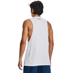 Under Armour Men's Sportstyle Left Chest Cut-Off T-Shirt, (100) White / / Black, Small