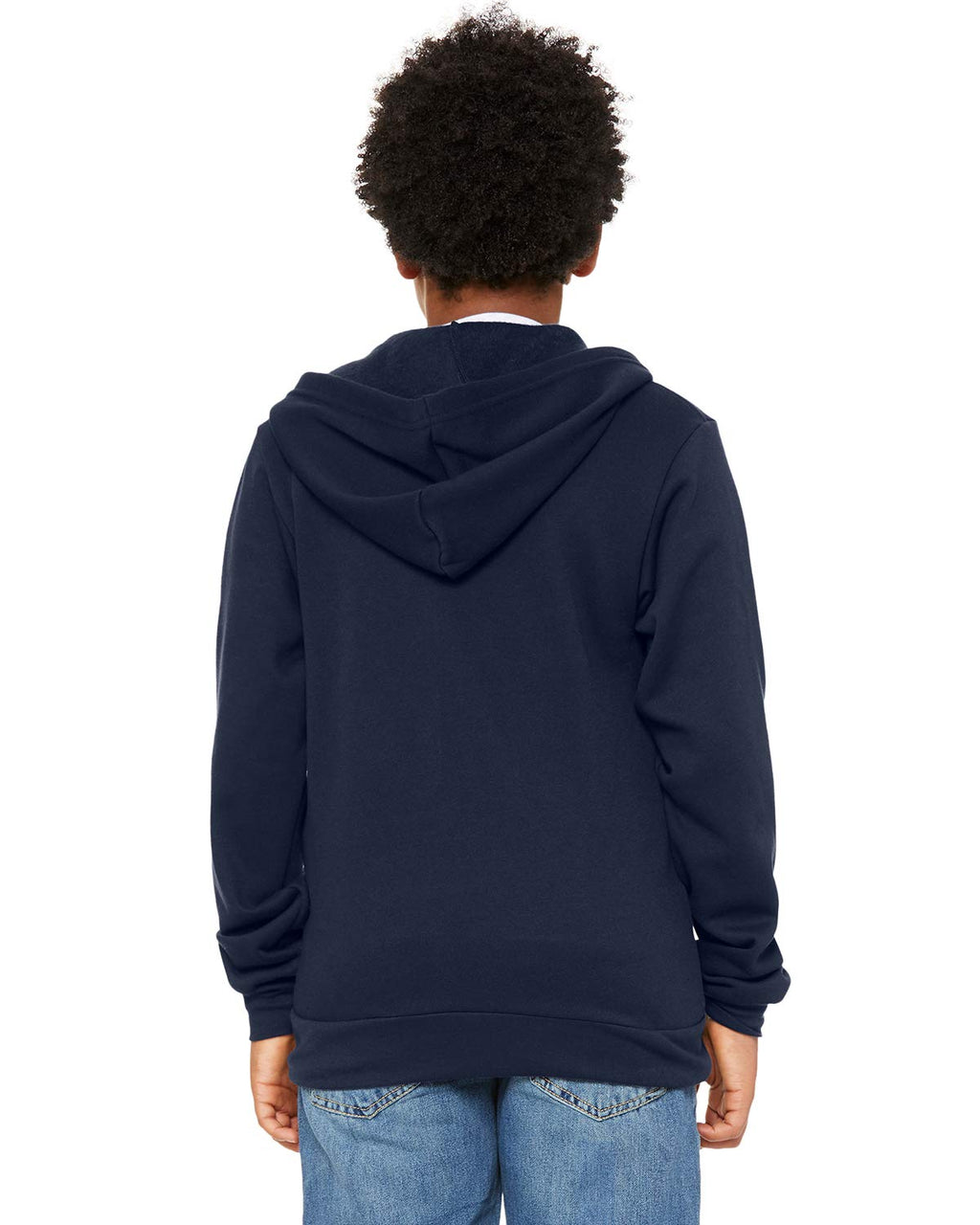 Youth Sponge Fleece Full-Zip Hooded Sweatshirt - HTHR TRUE ROYAL - S(D0102H7KED6)