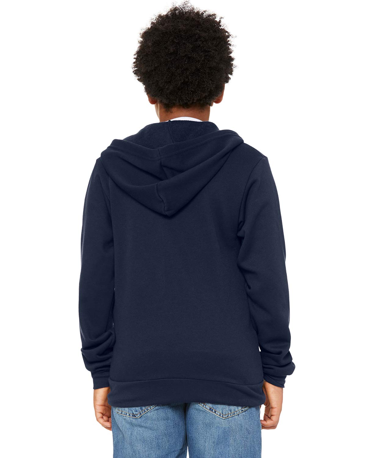 Youth Sponge Fleece Full-Zip Hooded Sweatshirt - HTHR TRUE ROYAL - S(D0102H7KED6)