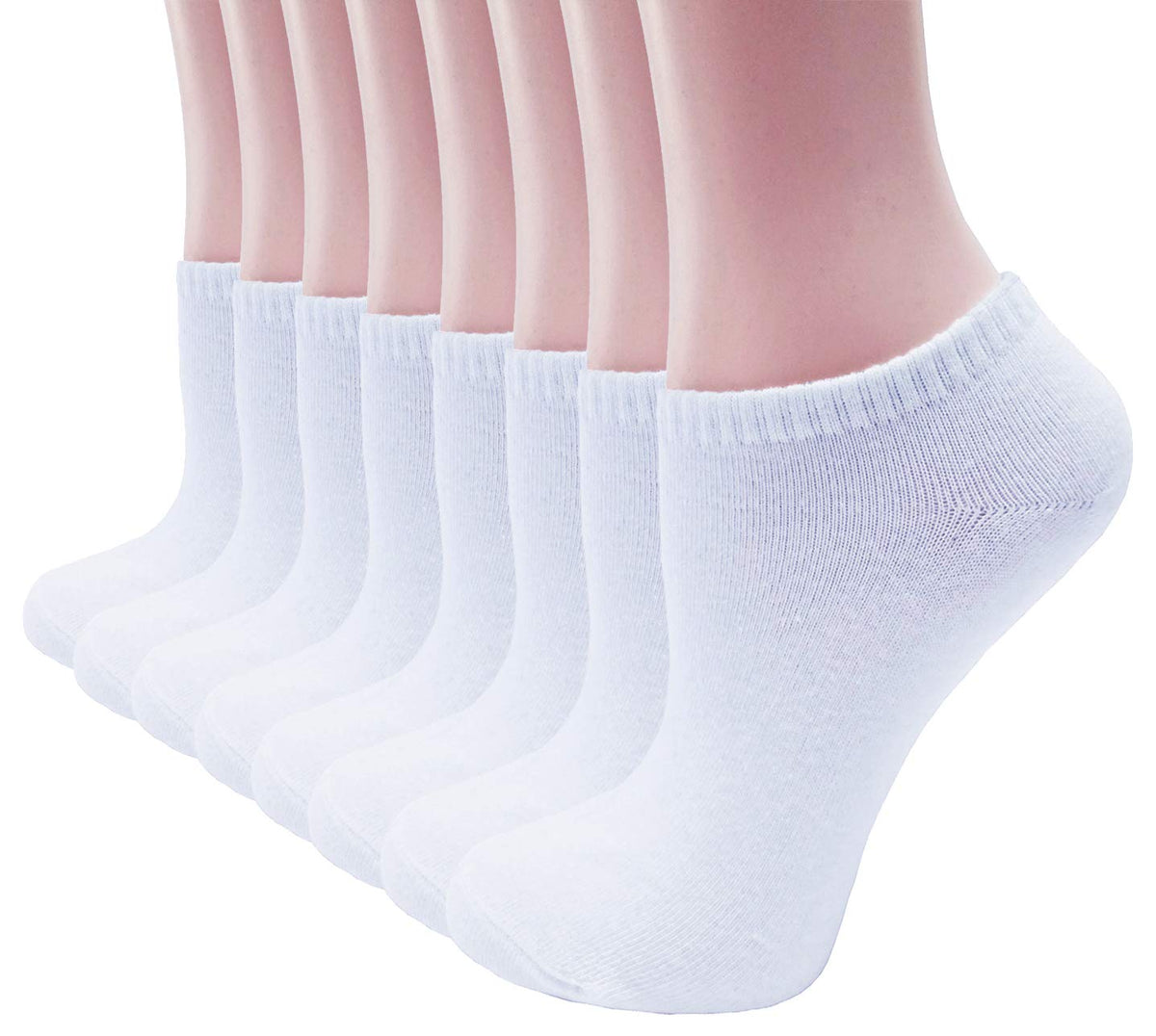 Weusmay Ankle No Show Socks For Boys Girls Casual And Athletic Youth Kids Low Cut Socks 8 Pairs (Shoe Size: 2.56.5) 2.5-6.5