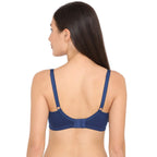 Zivame Womens Polyester Non-Padded Wire Free Seamless Bra Blue