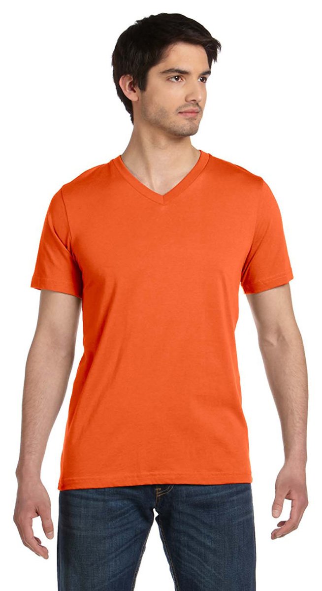 Unisex Jersey Short-Sleeve V-Neck T-Shirt - TRUE ROYAL - XS(D0102H7WB58)