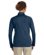 Ladies Stretch Tech-Shell compass Full-Zip - DK gREY HEATHER - S(D0102H76NS6)