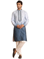 Jompers Mens Ombre Printed Straght Kurta Pyjama Set