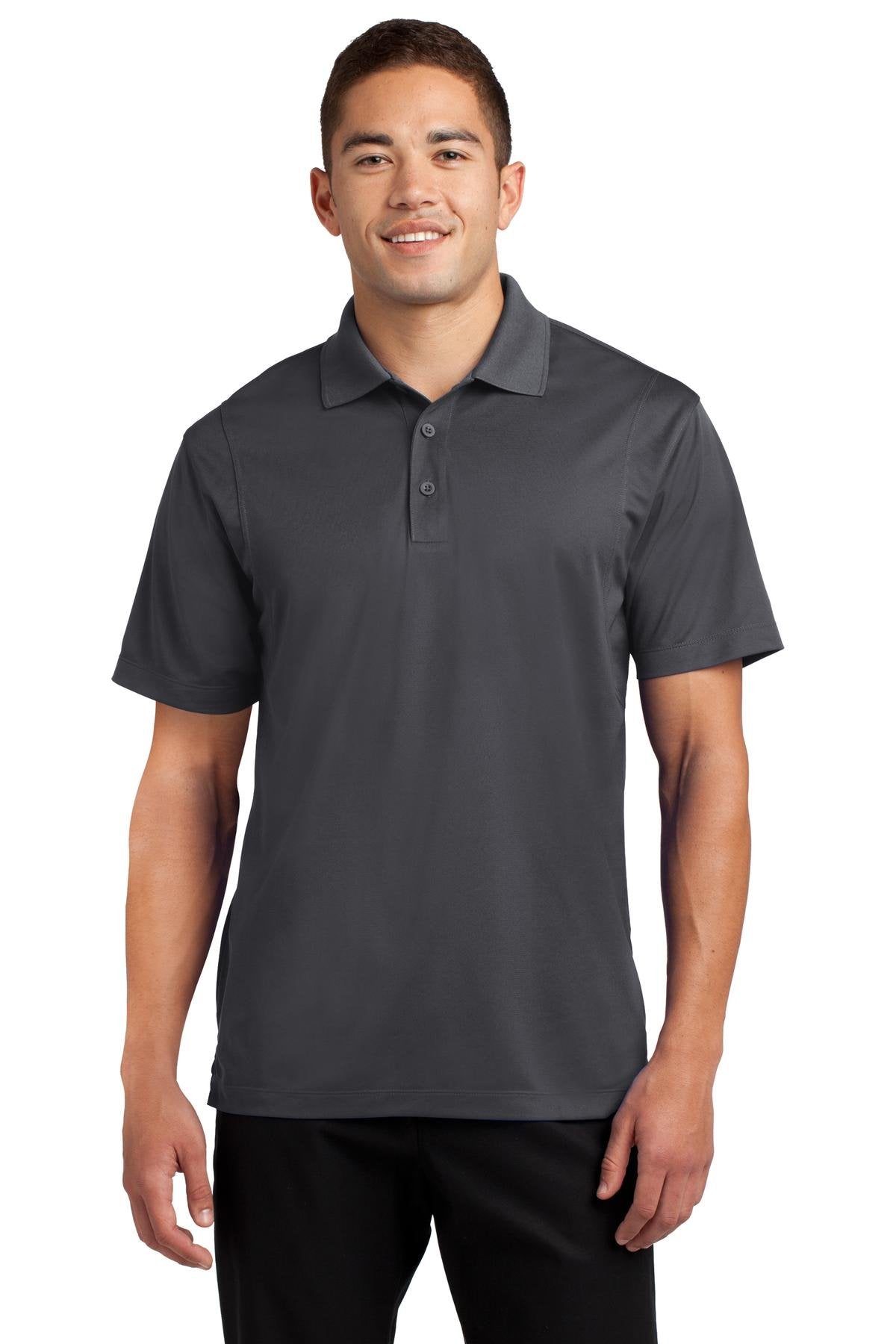 SPORT-TEK Micropique Sport-Wick Polo 2XL Iron Grey