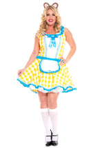 Music Legs 70646-XS 2 Piece Puffy Dress with Attached Apron & Bow with Bear Ears&#44; Extra Small