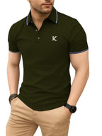 Leriya Fashion Solid Regular Fit T-Shirt For Men (Lf-M.T Mt1223_Green