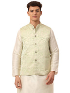 Jompers Mens Floral Design Nehru Jacket