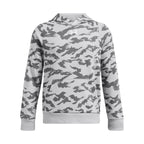 Under Armour Boys' Rival Fleece Printed Hoodie, (011) Mod Gray/Castlerock/White, Large