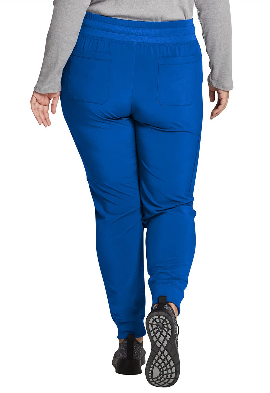 EDS Essentials Jogger Scrubs for Women, Drawstring Scrub Pants DK065, XS, Royal
