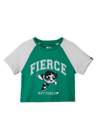 The Souled Store|Official Powerpuff Girls: Fierce Kids and Girls Crop Tops|Half Sleeve|Regular fit Graphic Printed| 100% Cotton 
