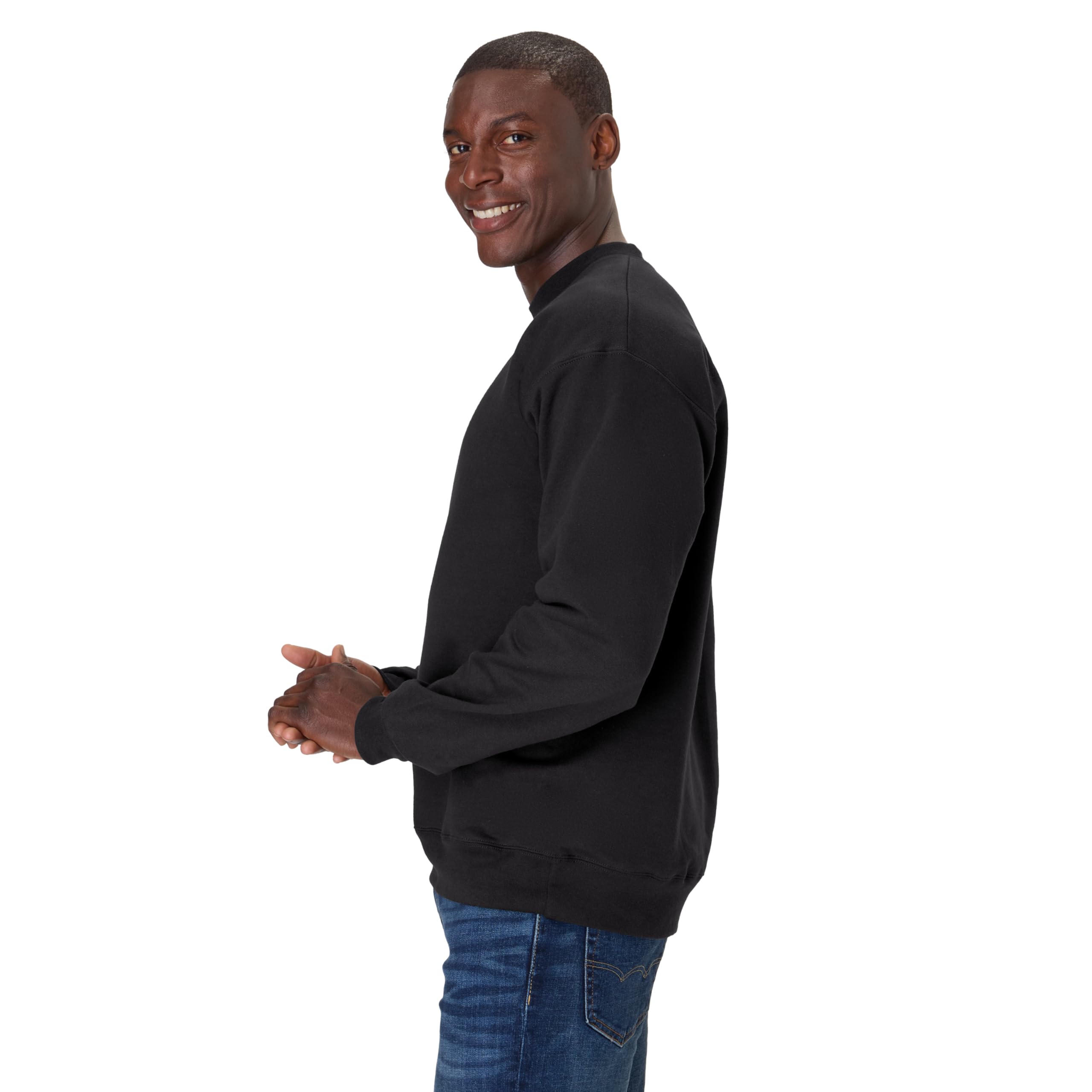Perfect Sweats crew Sweatshirt - BLAcK - S(D0102H7D2I2)