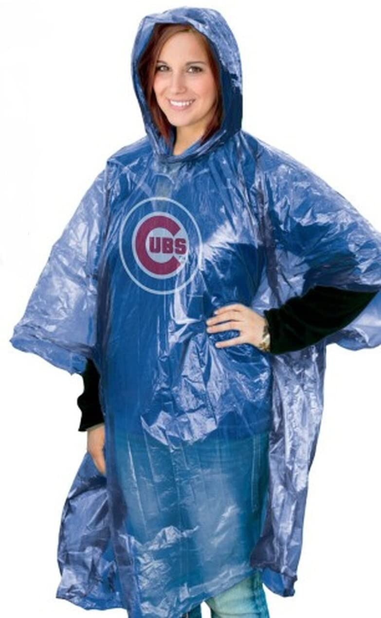 WinCraft MLB Chicago Cubs Rain Poncho, Team Colors, One Size
