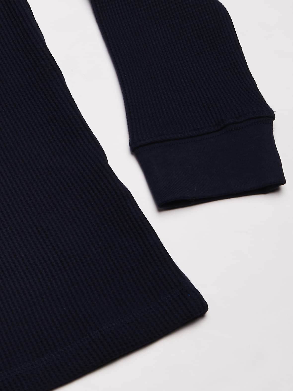 French Toast Boys Long Sleeve Thermal Waffle Tee T-Shirt Navy Blue, Large (10/12)