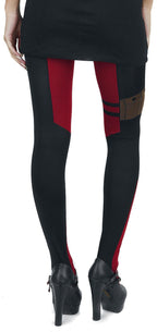 Marvel Comics Deadpool Suit Up Costume Sheer Tights