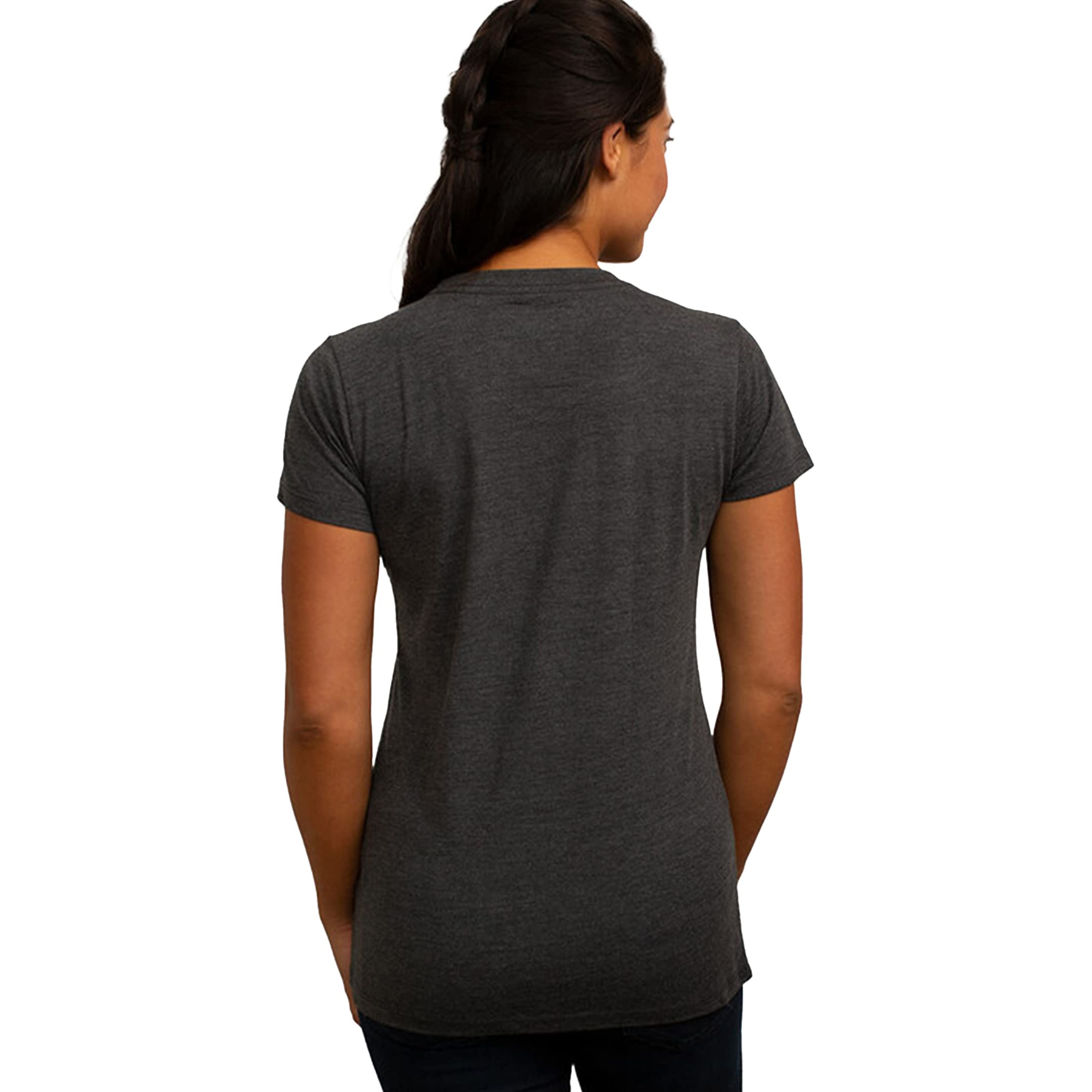 Bamboo Crew Tee - Charcoal Heather by Cariloha for Women - 1 Pc T-Shirt (S)
