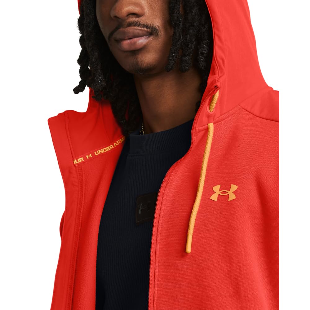 Under Armour Men's Essential Swacket, (860) Dark Orange/Dark Orange/Nova Orange, 3X-Large