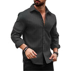 Deelmo MenS Regular Fit Checks Pattern Polyester Blend Shirt With Collared Neck Long Sleeve And Standard Length | Shirt For Man